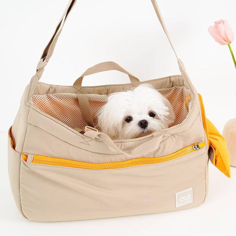Portable Mesh Pet Carrier Bag Cats Dogs - Handheld Shoulder Crossbody Travel Soft Fabric Medium Size