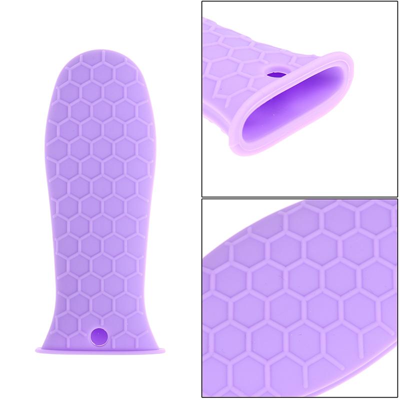 1Pcs Silicone Pot Holder Cast Iron Skillet Handle Cover Potholder Pan Sleeve