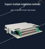 24-Core 19-Inch Fiber Optic Distribution Frame with Fusion Splicing, Stackable Chassis