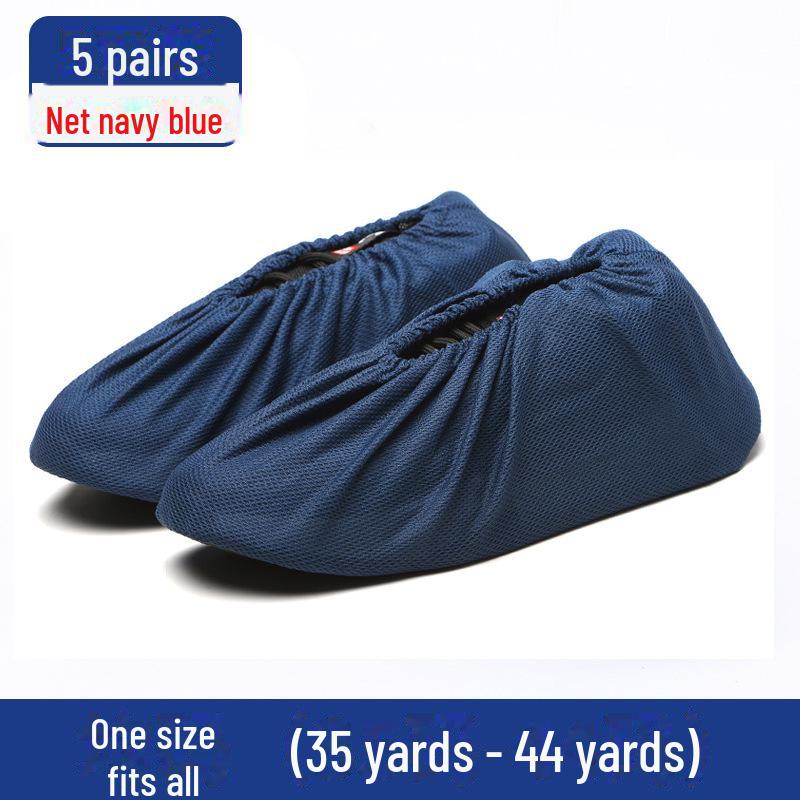 Durable Non-Slip Flannel Shoe Covers for Reusable Indoor Use - Ideal for Kids, Guests, and Students
