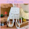 Pu Soft Leather Backpack For Women With Bow Knot Closure And Daily Use