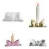 Taper Candle Holder Casting Molds Resins Epoxy Molds Bowknot Shape Candlestick Silicone Mould for Wedding Table Decors