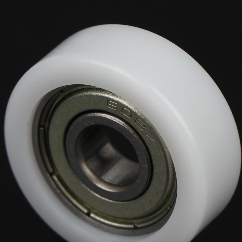 Plastic-Coated Roller Guide Wheel Easy Installation BS60828-10 Flat POM Pressure Wheel 1Pc for Home DIY Mechanical Repairs