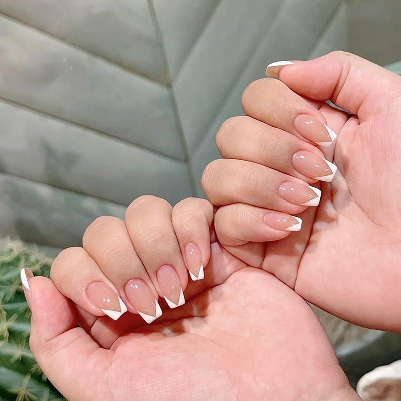 French Nail Art Stamper With A Nail Scraper Silicone Clear Head Nail Mold Stamping Template For Diy Manicure