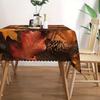 Autumn Harvest Rectangle Table Cloth for Table Decor Kitchen Dining Waterproof Reusable Tablecloth for Tables Wedding Party