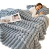 Plush Nap Blanket 200x150cm Bed Sheet Cover Blanket Simple Faux Rabbit Fur Blanket  Living Room
