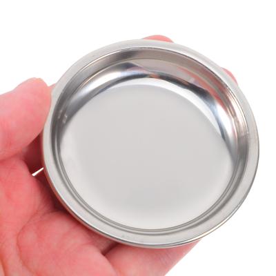 12pcs Stainless Steel Bag Saucer Anti-Drip Bag Storage Dish For Home Office Metal Accessories Compact Tea Holder Dish