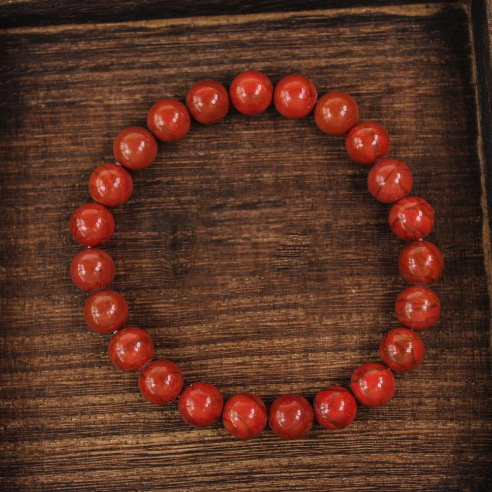 Beaded bracelet powder crystal garnet natural stone tiger's eye stone bead string natural crystal bracelet design