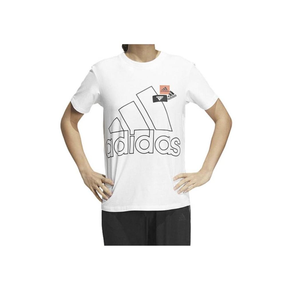 New Adidas Set in Sleeve T Shirt Women's White HM5287