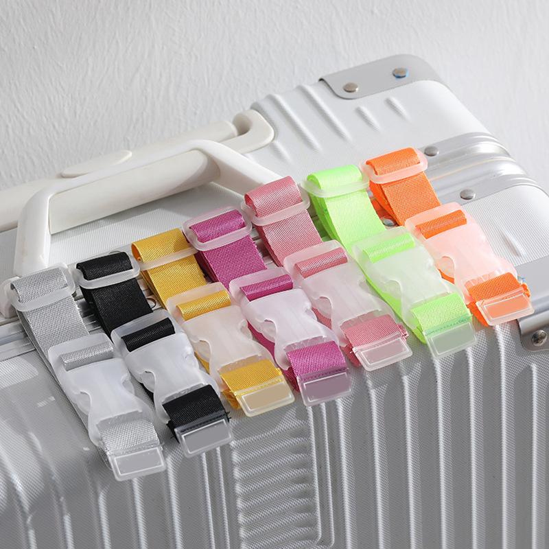 Bærbare Justerbare Bagasjestropper Nylon Tralle Bagasjetilbehør Henge Spennestropper Koffert Veskestropper Belte Låsekroker