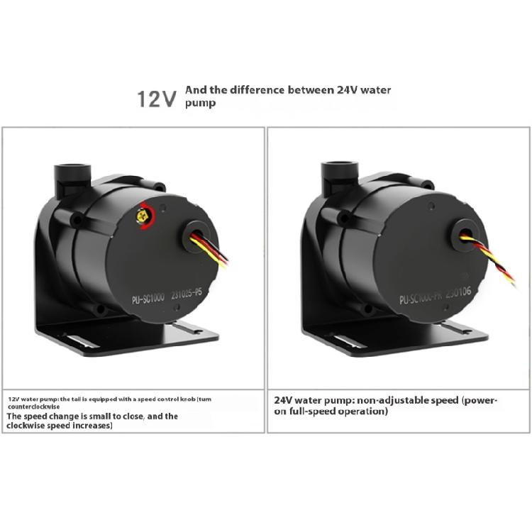 PU-SC1000 1200L/H Computer Cooling Pump Modify Top Cover Heat Dissipation Pump Replacement for PC Dekstop