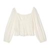 Levis Fashion Trend Puff Sleeve Lace Doll Top Women tops 005ZT-0002