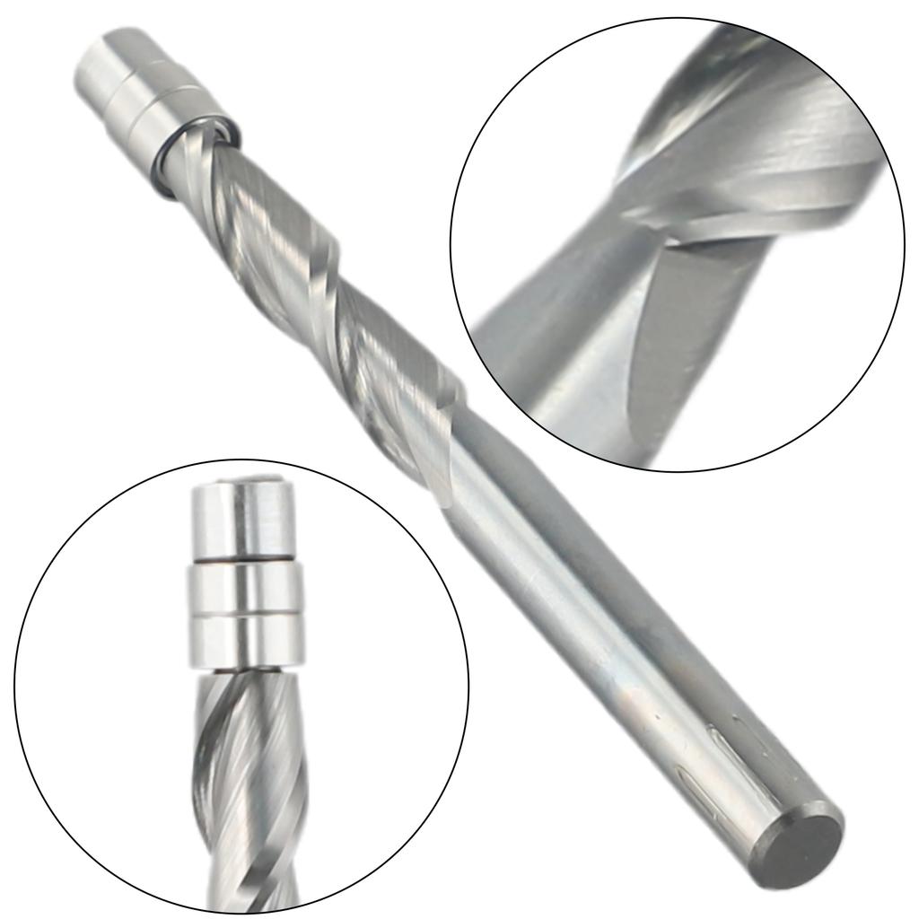 Reliable Spiral Router Bit Crafted from Solid Carbide Material Ensures Smooth Cuts on MDF and Nonferrous Metals