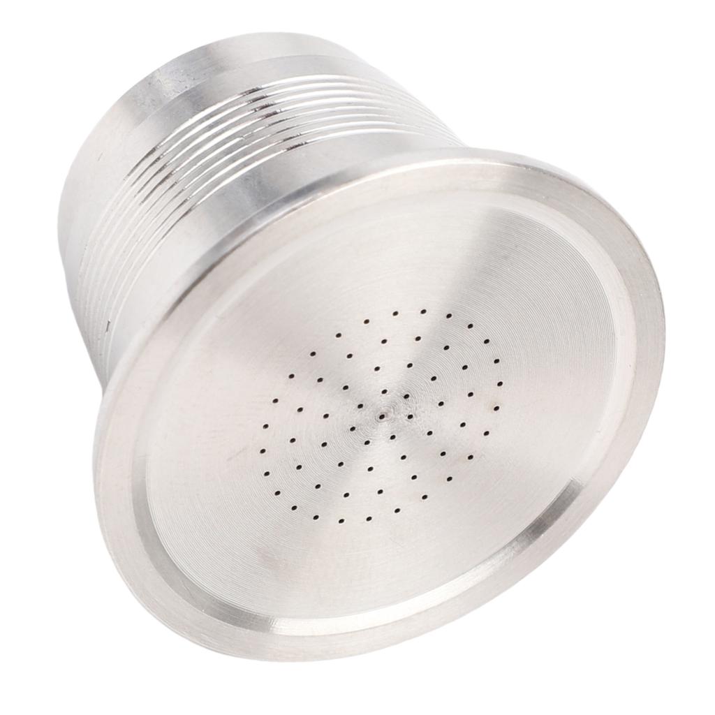 Porous Refillable Stainless Steel Coffee Capsule Double Sided Coffee Tamper with Brush Spoon Filter Seal Ring for
