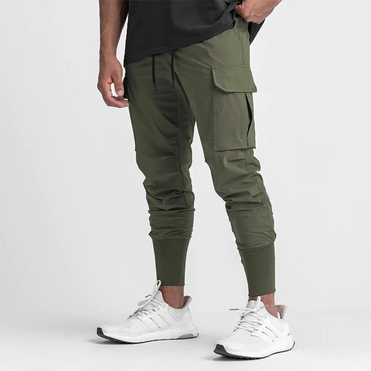 2026 Spring and Autumn Men's Casual Pants Youth Straight-Leg Sports Pants Men's Multi-Pocket Quick-Dry Pants