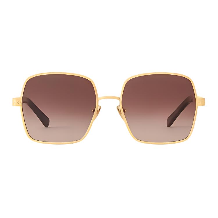 

Louis Vuitton Full Frame Design Metal Acetate Metal Square Sunglasses Women sunglasses Gold Z2955U F,Gold