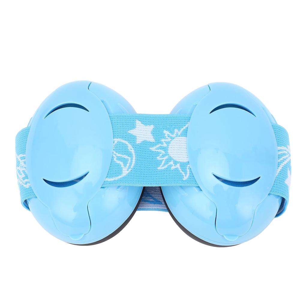 Blue Strap Baby Ear Protect Noise Cancelling Baby Earmuff Elastic Baby Ear Muff for Newborns To 18 Months Old Baby Blue