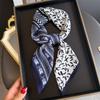 Cashew Print Female Neck Scarf Cotton Linen Feeling Women Square Hair Scarves Foulard Head Band Shawls Wraps Neckerchief Bandana