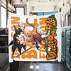1PC Son Goku  Print Flannel Blanket, High Quality All Seasons, Home Decor, Warmth and Comfort, Perfect for Christmas Gifts