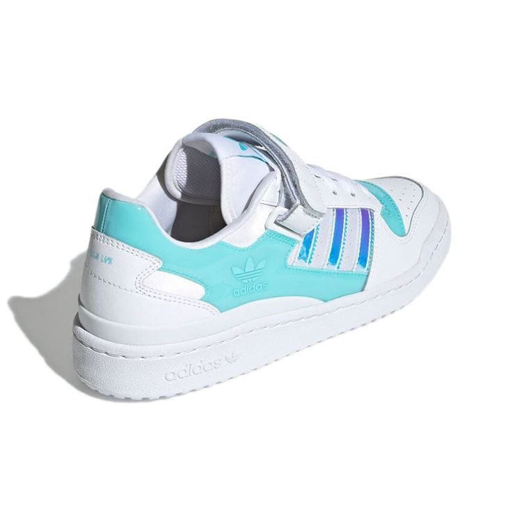 Adidas Zapatillas Unisex Forum Low Blanco Iridiscente Blanco Nube Aqua Pulso Tinte Rosa GX3398