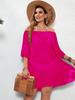 Women's Plus Size Beach Ruffled Cover-Up Dress Coverups Dress Summer Bathing Suit Beachwear Shirt Beach Short Dress Clothes