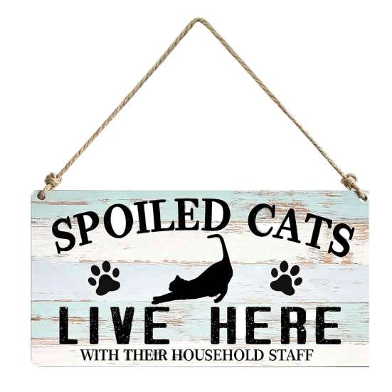 Country Style Pet Ornament House Wooden Door Sign, Rustic Farmhouse Dog Wall Hanging Plaque, Durable Wood Plaque Vintage Home Decor, Housewarming Gift