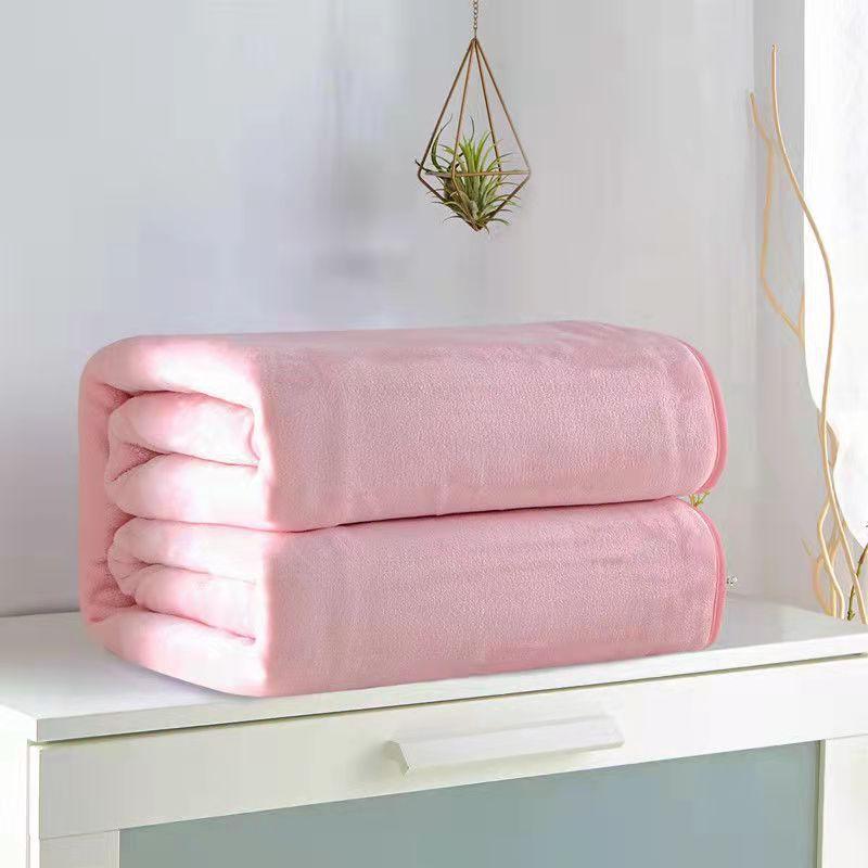 Coral Fleece Blanket Double Sided Fleece Sheet Flannel Dormitory Single Bed Blanket