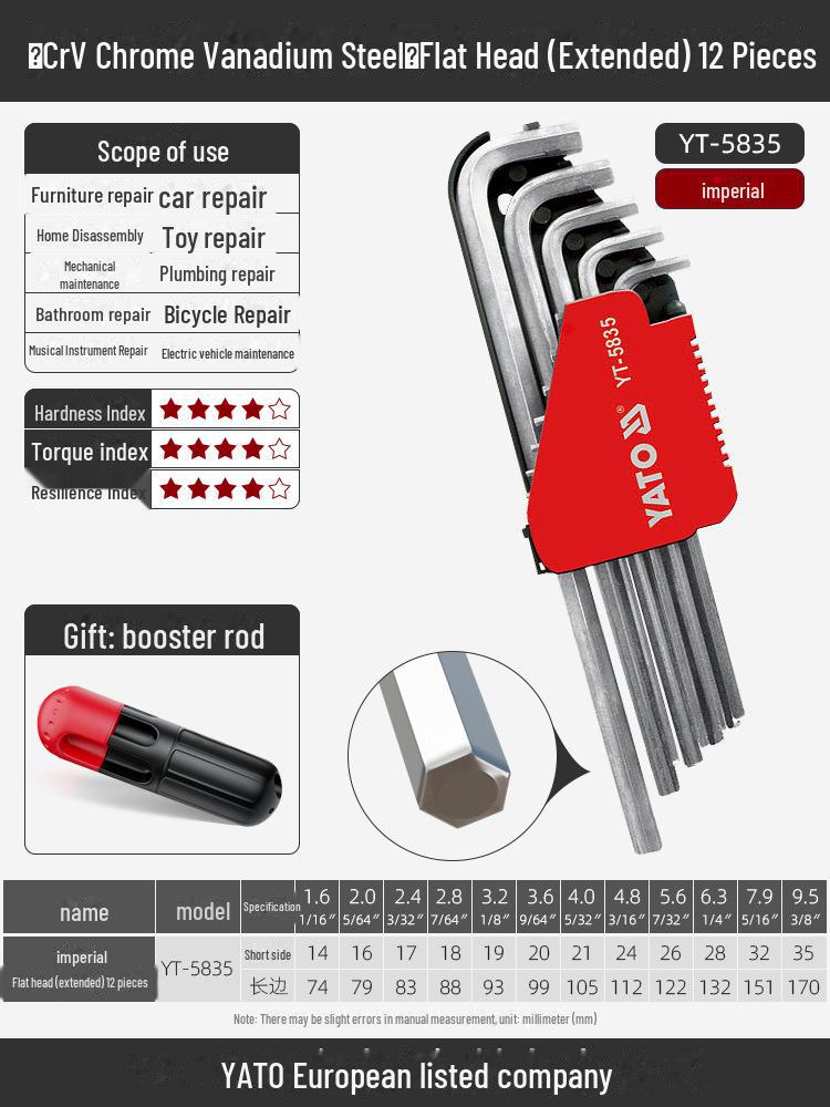 Yiertuo Hexagonal Wrench & Screwdriver Set