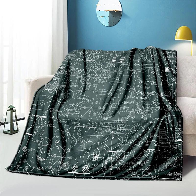 Science education topic Printed Blanket for Sofa Travel Camping Living Room Office Conditioning Blanket for All Seasons Gifts