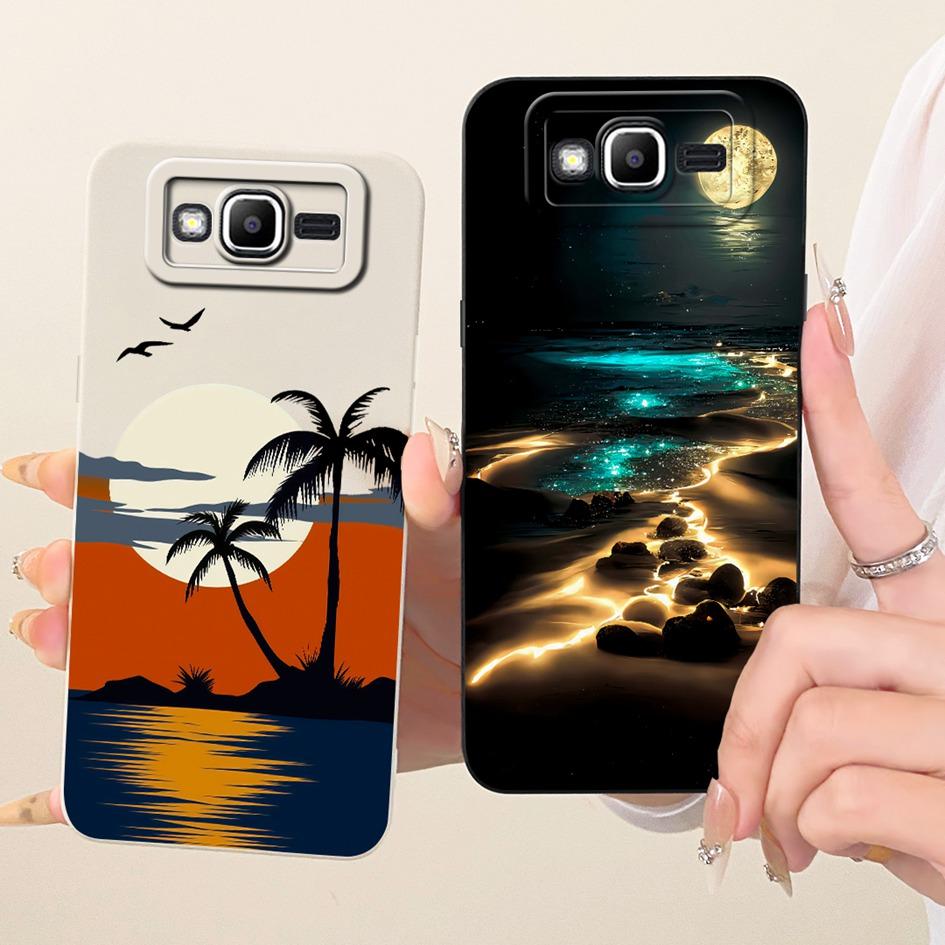 For Samsung Galaxy J2 Prime Case Cute Cartoon Cat Shockproof Silicone Soft Cover For Samsung J5 Prime On5 2016 G570 G570F Fundas