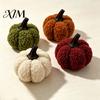 Cozy Farmhouse Autumn Decor Mini Plush Artificial Pumpkin Decoration, Fall 3D Stuffed Halloween Home Decoration Ornament for Thanksgiving Seasonal