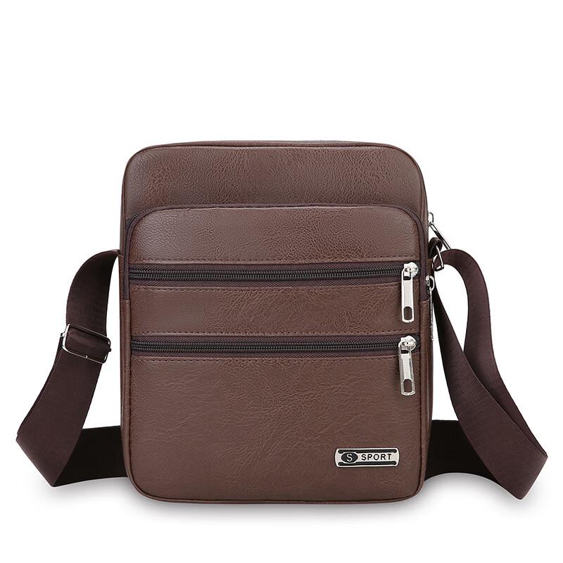 Li Shen Men's Multi-Layer Crossbody Bag