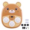 Music Boxing Machine for Kids Teens Adults Cartoon Wall-Mounted Trainer Equipment with LED Electronic Focus Training Target 3 Game Modes Boxing Music