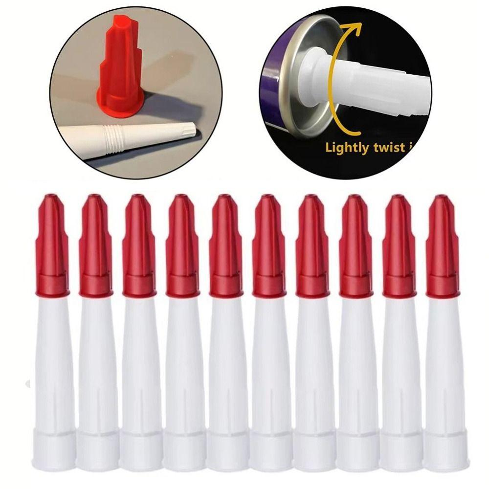 10Pcs Standard Thread Nozzle Cap Re-sealable Caulking Nozzles Mastic Cartridge Construction Tools