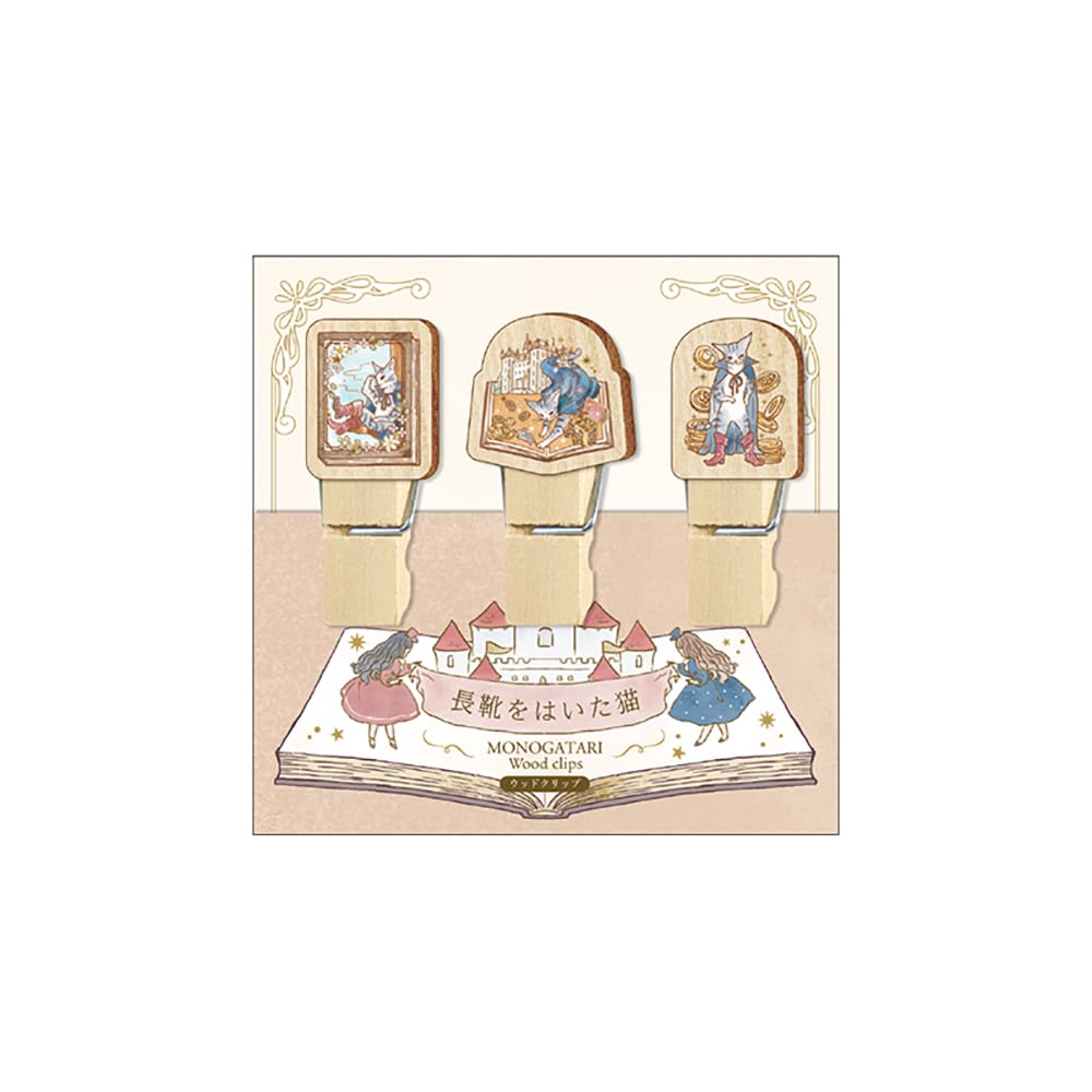 

Kamio Japan MONOGATARI Wooden Puss in 226623 Clip, Boots,