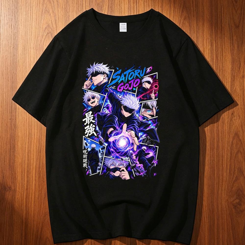 Jujutsu Kaisen Cotton Top Tees Teen Gothic Streetwear Anime Comfortable Tshirt Digital Y2k Grunge Graphic 2000s Aesthetic
