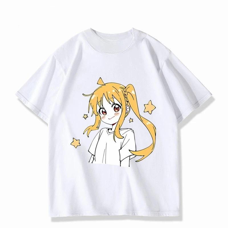 Süßes weißes Baumwoll-T-Shirt mit Bocchi the Rock! Nijika Ijichi Anime Charakter Kunstdruck Damen und Herren T-Shirts