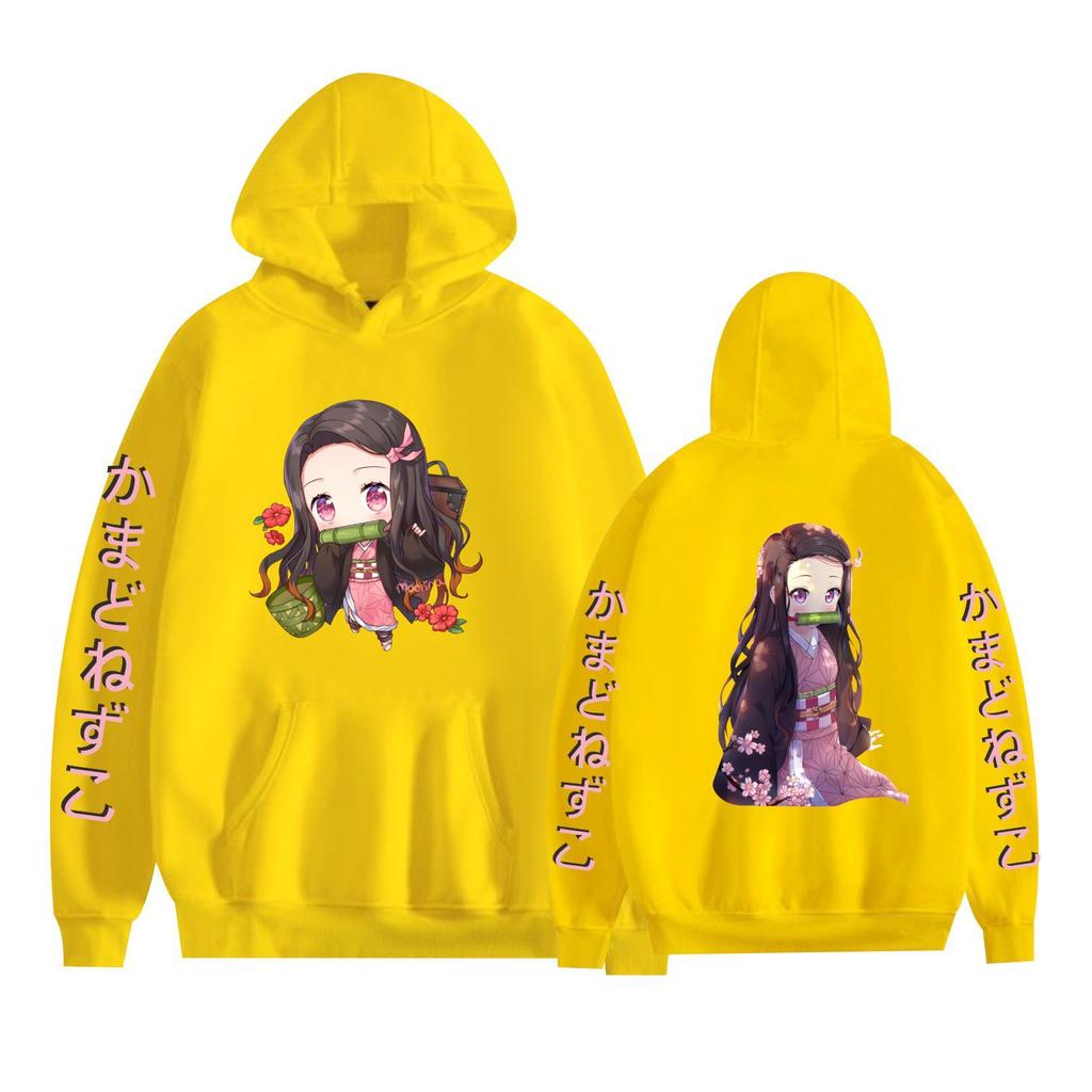 Demon Slayer Autumn/Winter New Thickened Fleece-lined Hoodie Loose Hip Hoodie 0059