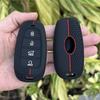 Silicone Car Remote Case Fob Holder Protector for Hyundai Nexo Sonata 4 Buttons Smart Key Cover Shell Bag Keychain Accessories