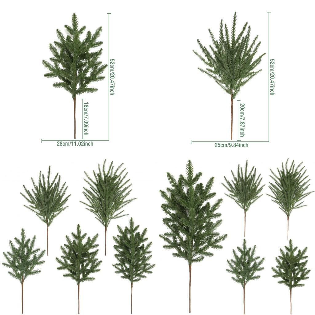 Artificial Pine Needles Decorative Tree Branches For Christmas Home Festivities And Gifts