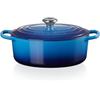 Чугунная жаровня Le Creuset Signature овальная 31 см лазурь 6,3 л (21178312202430)