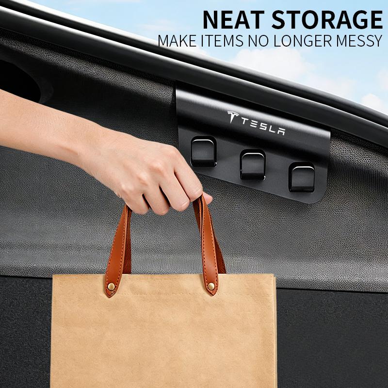 Voor Tesla Model Y Juniper Achterklep Haak Stoel Knop Laadruimte Boodschappentas Houder Paraplu Hanger Opbergruimte Auto Interieur