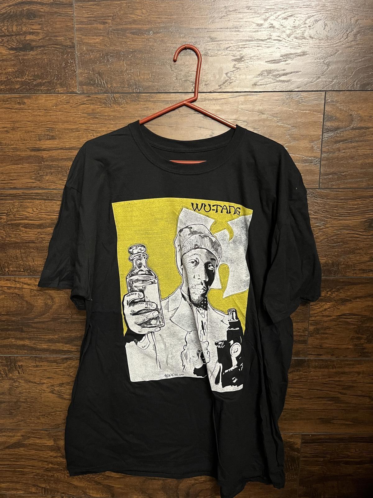 Wu-Tang Rza T-shirt - Rza Illustrated Wutang Shirt 2017 -2XL XXXXL