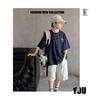 Trendy Boys' Summer Two-Piece Set: Short Sleeve T-Shirt & Casual Sports Shorts