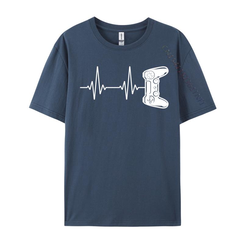Gaming Controller Gamer Video Game Heartbeat Tops Tees Gamer Heartbeat Video Game Lover Unisex Tshirt Slim Fit T Shirts Hip Hop