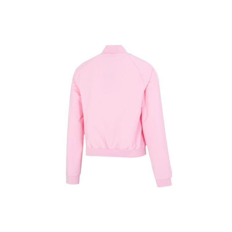 adidas Klassische 3-Streifen-Logo-Sport-Freizeit-gewebte atmungsaktive Jacke Frauen Jacke Rosa HL4448