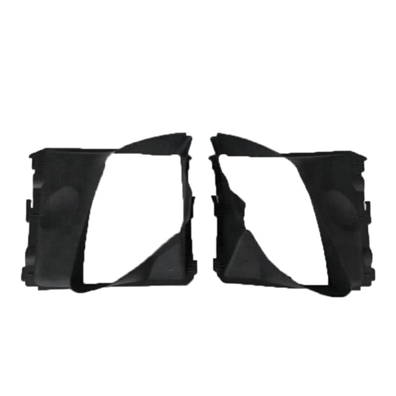 

1Pair Front Radiator Air Cooler Guide 95850533535 95850533635 For Porsche Cayenne 11-18 Intake Duct Intercooler Cover чёрный