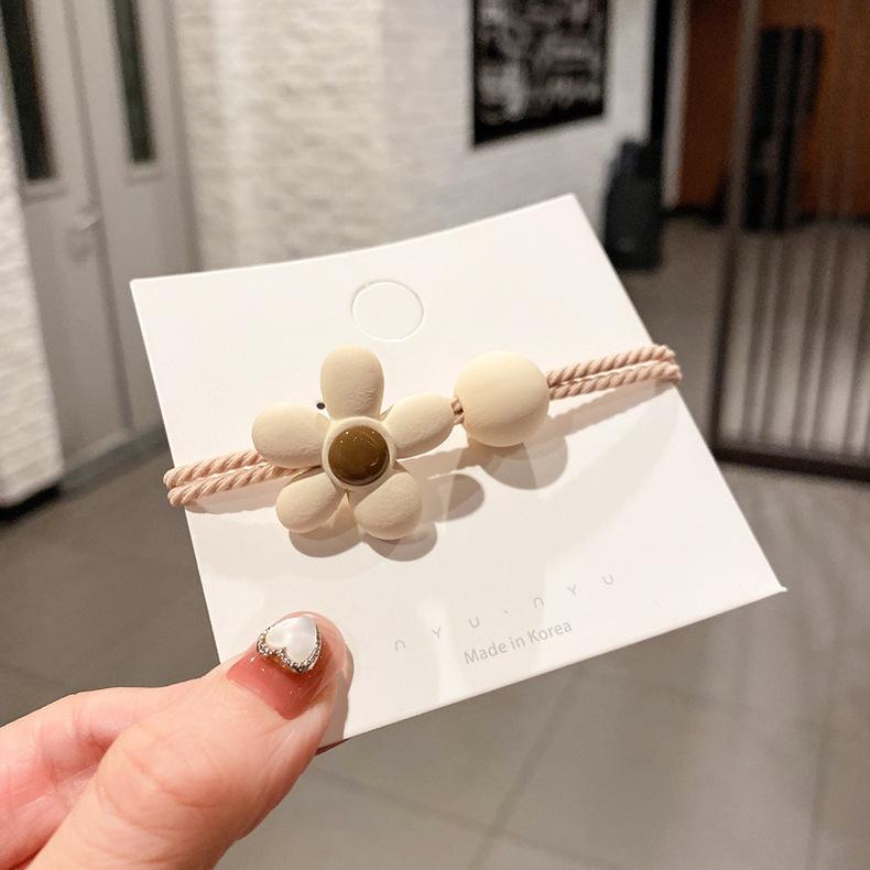 Simple Light Luxury Bear Hair Band Cartoon Hair Rope Girls Tie Hair Rubber Band Headrope Women'S Hair Accessories