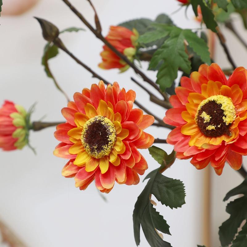 Artificial SunflowersHome Artificial Flower BouquetsTable OrnamentsArtificial Flower Decorations Floral Art