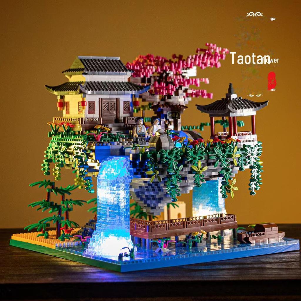 Compatible Suzhou Gardens Ancient Style Building Blocks - Educational Assembly Toy for Children